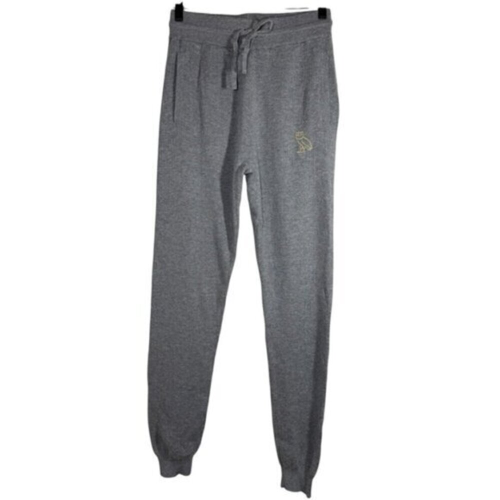 OVO Octobers Very Own Mens Heather Gray Knit Jogger Pants Size S